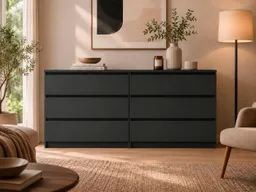 Home affaire Kommode Naia - 6 Schubladen & grifflose Front, Made in Denmark (Breite: 158 cm), Viel Stauraum mit griffloser Front, in mehreren Farben – Produktbild 1 von 1