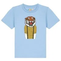 watabout kids watabout.kids T-Shirt Kinder Tiger Head, Blue soul, – Produktbild 1 von 1