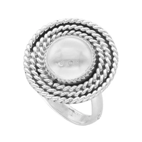 pakilia pakilia Silber Ring Kugel Fair-Trade und handmade – Produktbild 2 von 4