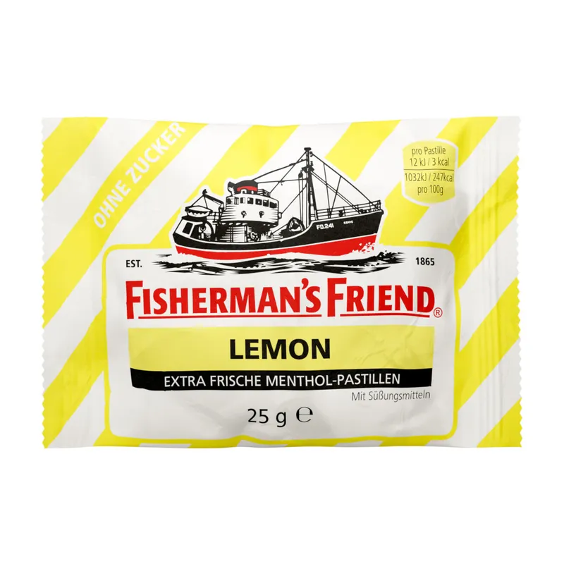 MARVECS GmbH - Marketing-Vertrieb-Consulting-Service MARVECS GmbH - Marketing-Vertrieb-Consulting-Service FISHERMANS FRIEND Lemon ohne Zucker Pastillen 25 g Pastillen – Produktbild 1 von 1