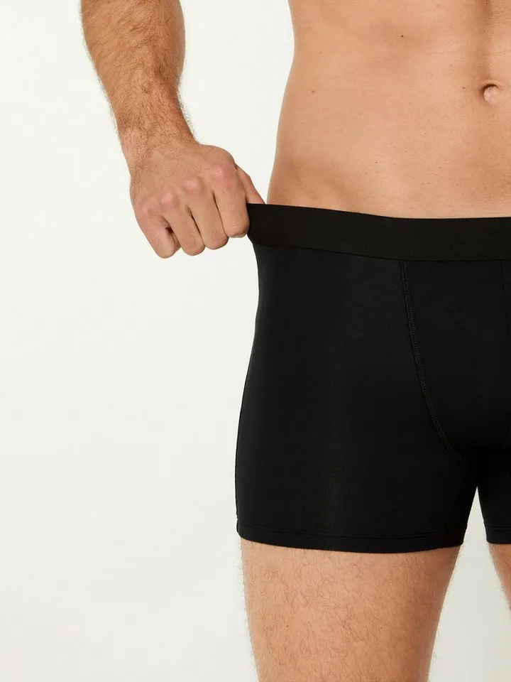 Nur Die Retro Pants Boxer Bambus (4-St) Männer Multipack Mehrpack, Schwarz, – Produktbild 4 von 5