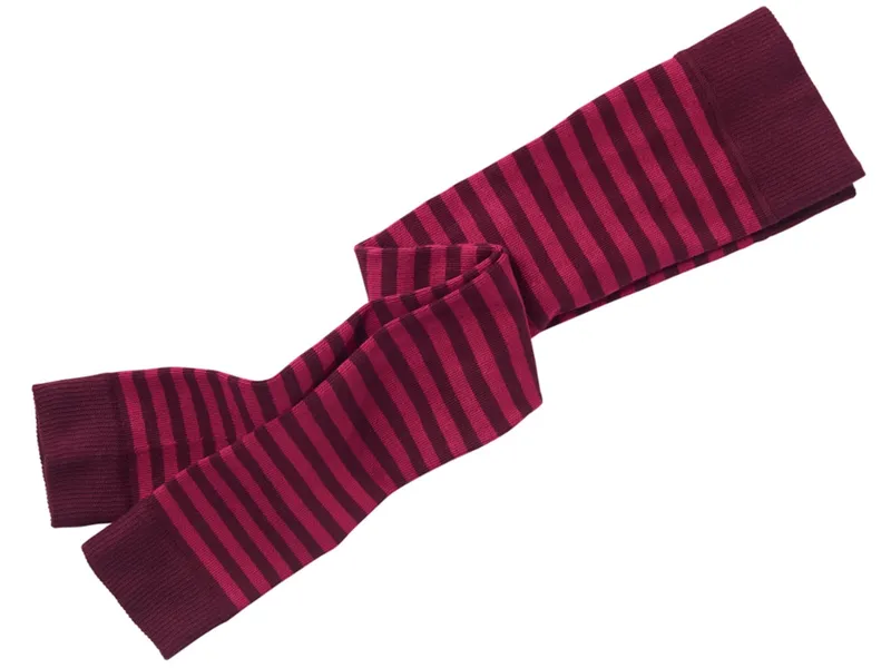 grödo Kinder Leggings Baumwolle (kbA) sangria-geringelt Gr.3/4, Rot, – Produktbild 1 von 1