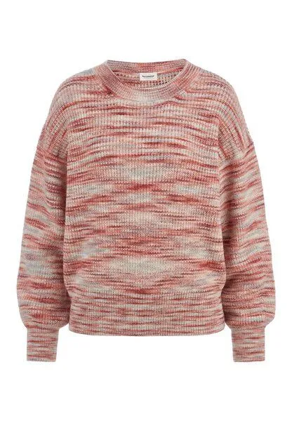 hessnatur hessnatur Strick Pullover Relaxed aus reinem Alpaka, Pfirsichrot, – Produktbild 3 von 4