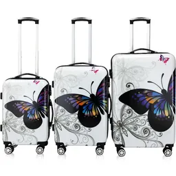 Casaria® Casaria Deuba Butterfly Hartschalenkofferset – Produktbild 1 von 1