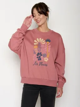 GreenBomb GREENBOMB Les Fleurs Core - Lässiges Sweatshirt aus Bio-Baumwolle / hochwertiger Print / GOTS / Fair & Vegan – Produktbild 1 von 1