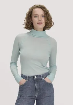 hessnatur hessnatur Longsleeve Slim aus Bio-Merinowolle und TENCEL Lyocell – Produktbild 1 von 1