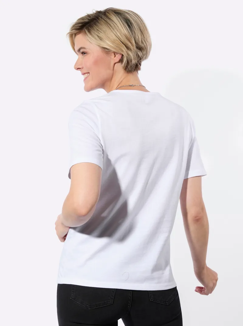 Witt Witt Rundhalsshirt weiß, Weiß, – Produktbild 2 von 2