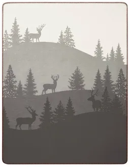 biederlack biederlack Wohndecke Serie Alp Chic "Deerlight", 80 % recycelte Fasern – Produktbild 1 von 1