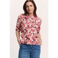 Tranquillo Bluse Anii aus EcoVero™ Viskose - berry bird / 40 – Produktbild 1 von 2