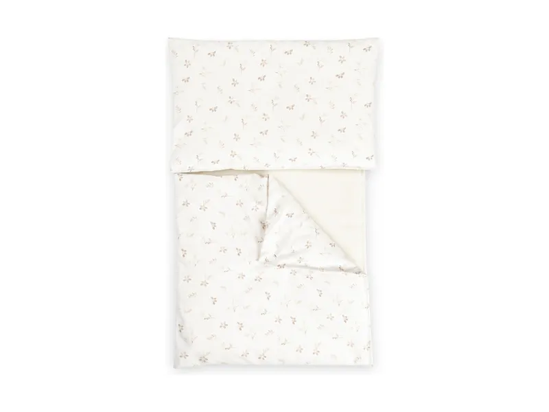 HANS NATUR HANS NATUR Puppenbettwäsche 3-teilig "Blumenzauber beige" Maße 18 x 26 cm, 26 x 26 cm, 22,6 x 32 cm, Braun, – Produktbild 1 von 2