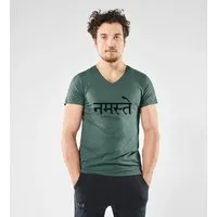 Renegade Guru Renegade Guru Herren Yoga Shirt Namaste, Forest (grün), – Produktbild 2 von 5