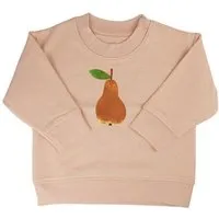 MelaDi Meladi Kinder Baby - Sweater aus Biobaumwolle - Birne auf Creme Latte – Produktbild 1 von 1