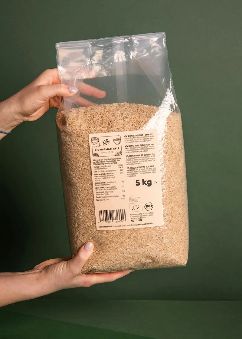 KoRo Brauner Bio Basmati Reis 5 kg – Produktbild 5 von 5