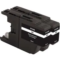 Memo memo Doppelpack Tintenpatronen ersetzt Brother LC-1240BK schwarz – Produktbild 1 von 1