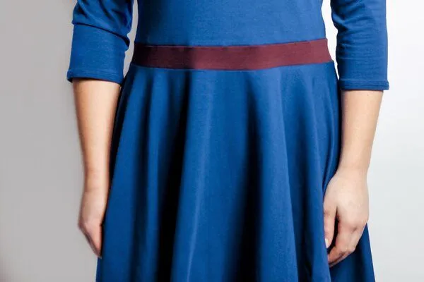 Frija Omina Frija Omina Bio Kleid "Vrida", Blau / aubergine, – Produktbild 3 von 3