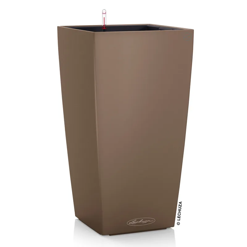 Lechuza® Lechuza® 'Cubico Color 22', muskat, ca. 22 x 22 x H 41 cm, Braun, – Produktbild 1 von 1