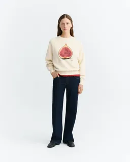 thinking mu Thinking MU Damen vegan Sweatshirt Figa Bonnie Ecru – Produktbild 1 von 1