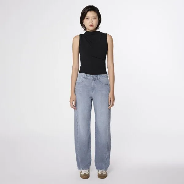 DAWN DAWN Jeans ASH Barrell Leg Cutlin, Slate grey, – Produktbild 2 von 2