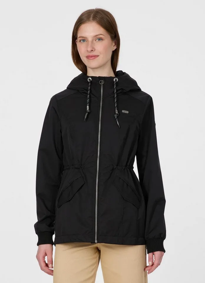ragwear ragwear Parka DOWEY Wasserabweisend mit Taillenkordel und Pattentaschen, Schwarz, – Produktbild 1 von 2