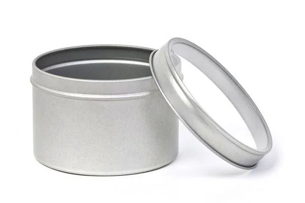 DS DS Runde Gewürz und Kräuter Dosen aus Metall 75 mm x 55 mm mit Klarsichtdeckel – Produktbild 3 von 4