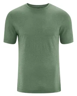 HempAge Hempage Herren vegan T-Shirt Slim Fit Krautgrün – Produktbild 1 von 1
