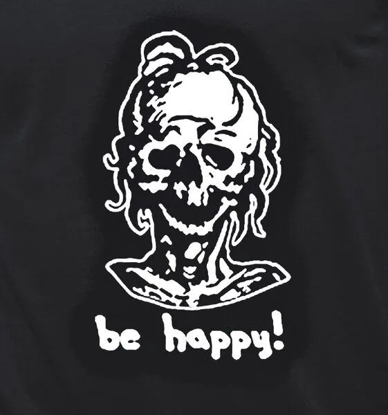little kiwi little kiwi Herren T-Shirt, "Be happy!", Schwarz, – Produktbild 2 von 2