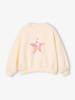 Vertbaudet Vertbaudet Sweatshirt mit Sternmotiv und Gold-Details Mädchen vanille – Produktbild 1 von 1