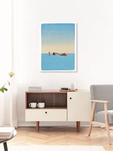 Photocircle Photocircle Wandbild / Poster / Leinwand - Floating in the Sea – Produktbild 3 von 4