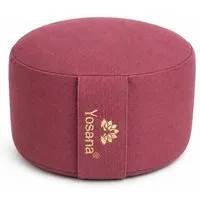 Yosana Yosana Yogakissen rund, Meditationskissen 30x15cm, Aubergine, – Produktbild 1 von 1
