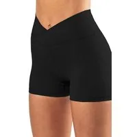 Yoga Hero Yoga Hero Shorts Schwarz V-Cross aus ECONYL – Produktbild 1 von 1