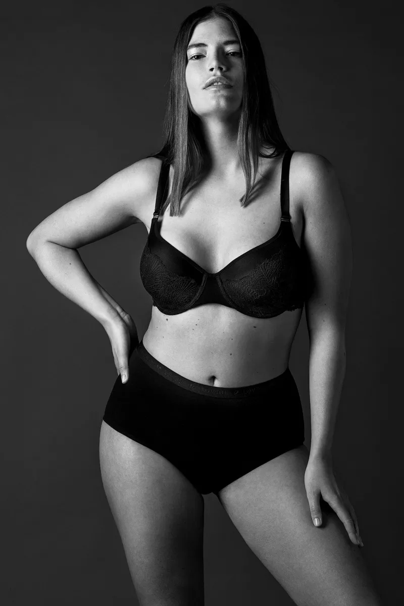 Lovjoi LOVJOI Damen vegan Bh Curve Style Clover Schwarz, Schwarz, – Produktbild 2 von 2