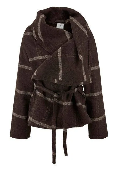 hessnatur hessnatur Rhön-Poncho Relaxed aus Rhönwolle und europäischer Schurwolle, Naturbraun, – Produktbild 3 von 4