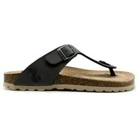 thies Vegane thies ® Eco Bio Thong Sandale aus rec. PET mit Kork-Tieffussbett, Stonehenge, – Produktbild 1 von 1