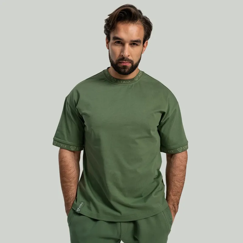 GymBeam OG1 STRIX Oversized Heavy T-Shirt in Cedar Green XL – Produktbild 1 von 1