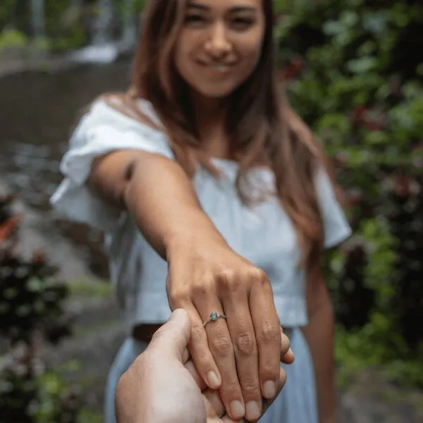 Spirit of Island Spirit of Island Smaragd Solitär Ring | 925 Silber – Produktbild 2 von 4