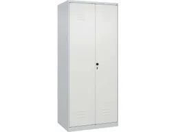 C+P C+P Schwarz-Weiß-Spind Classic PLUS, 2 Abteile, 1850x800x500mm, Lichtgrau/Verkehrsweiß – Produktbild 1 von 1