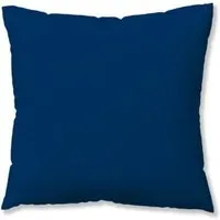 Schlafgut Schlafgut Kissenbezug Knitted Jersey - 95% Biobaumwolle, 5% Elasthan - uni, Blue deep, – Produktbild 1 von 1