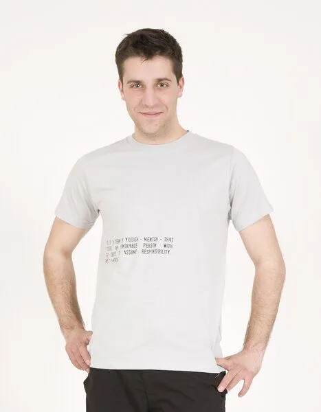 Lena Schokolade Lena Schokolade T-Shirt "Unterernährung", Hellgrau, – Produktbild 1 von 2