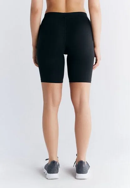 Leela Cotton Leela Cotton Damen Radlerhose Bio-Baumwolle 1417, Schwarz, – Produktbild 3 von 4