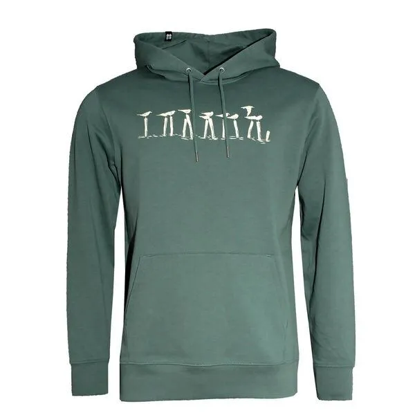 FÄDD FÄDD Herren Sweatshirt Hoodie aus Bio-Baumwolle "Vollpfosten", Grün, – Produktbild 2 von 6