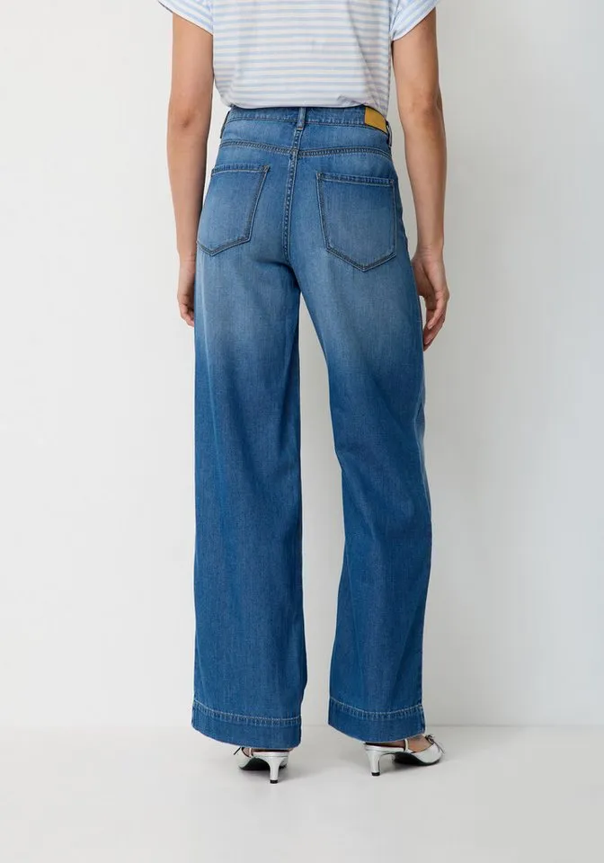 Paddock's Relax-fit-Jeans MARLENE Leichte Relaxed Fit Jeans aus Lyocell-Baumwoll Mischgewebe, Blau, – Produktbild 3 von 5