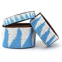 Swahili Coast Swahili Coast Perlenarmband & Armreif - TRI - S/M/L, Blau, – Produktbild 1 von 1