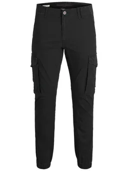 Jack & Jones Jack & Jones Cargohose Cargo Pants PAUL FLAKE AKM 542 Twill für Herren (1-tlg) Bio-Baumwolle nachhaltig Slim fit unifarben wärmend – Produktbild 1 von 1
