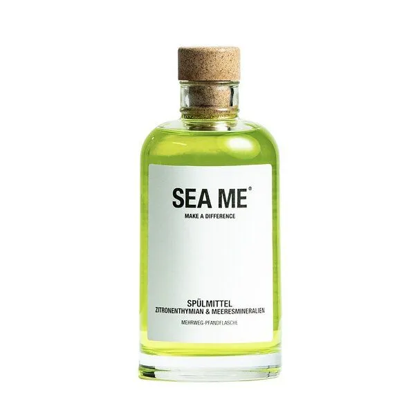 SEA ME SEA ME Spülmittel | ZitronenThymian & Meeresmineralien | vegan | Mehrweg-Glas 250 ml – Produktbild 2 von 3