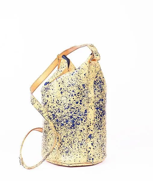 monday market monday market Ledertasche Susan dots, Nude, – Produktbild 2 von 4