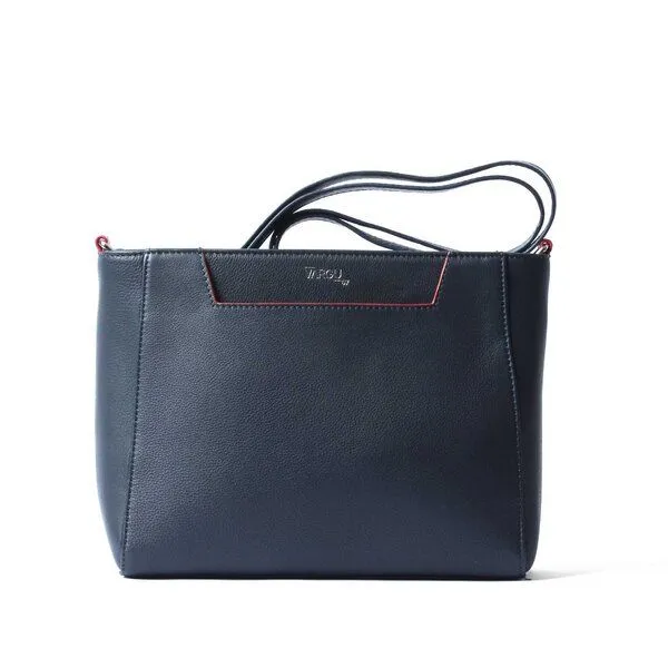 Vargu Vargu Leder-Umhängetasche Sandrin 1, Navy, – Produktbild 1 von 4