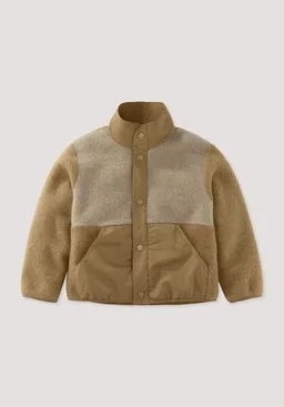 hessnatur hessnatur Wollfleecejacke Regular mit Patch aus reiner Schurwolle – Produktbild 1 von 1
