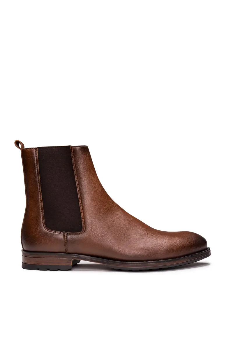 NAE NAE Herren vegan Chelsea Boots Basti Braun, Braun, – Produktbild 1 von 2