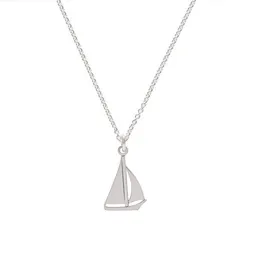 BELLYBIRD Jewellery BELLYBIRD Jewellery Halskette - kleines Segelboot, Anhänger/ Silber/ Silber vergoldet – Produktbild 1 von 1