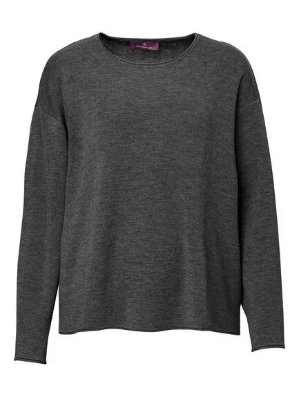 Heidekönigin Heidekönigin Merino Pullover, Anthrazit, – Produktbild 1 von 3